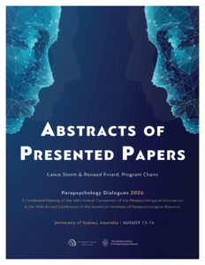 Parapsychology Dialogues 2026 Abstracts of Presented Papers
